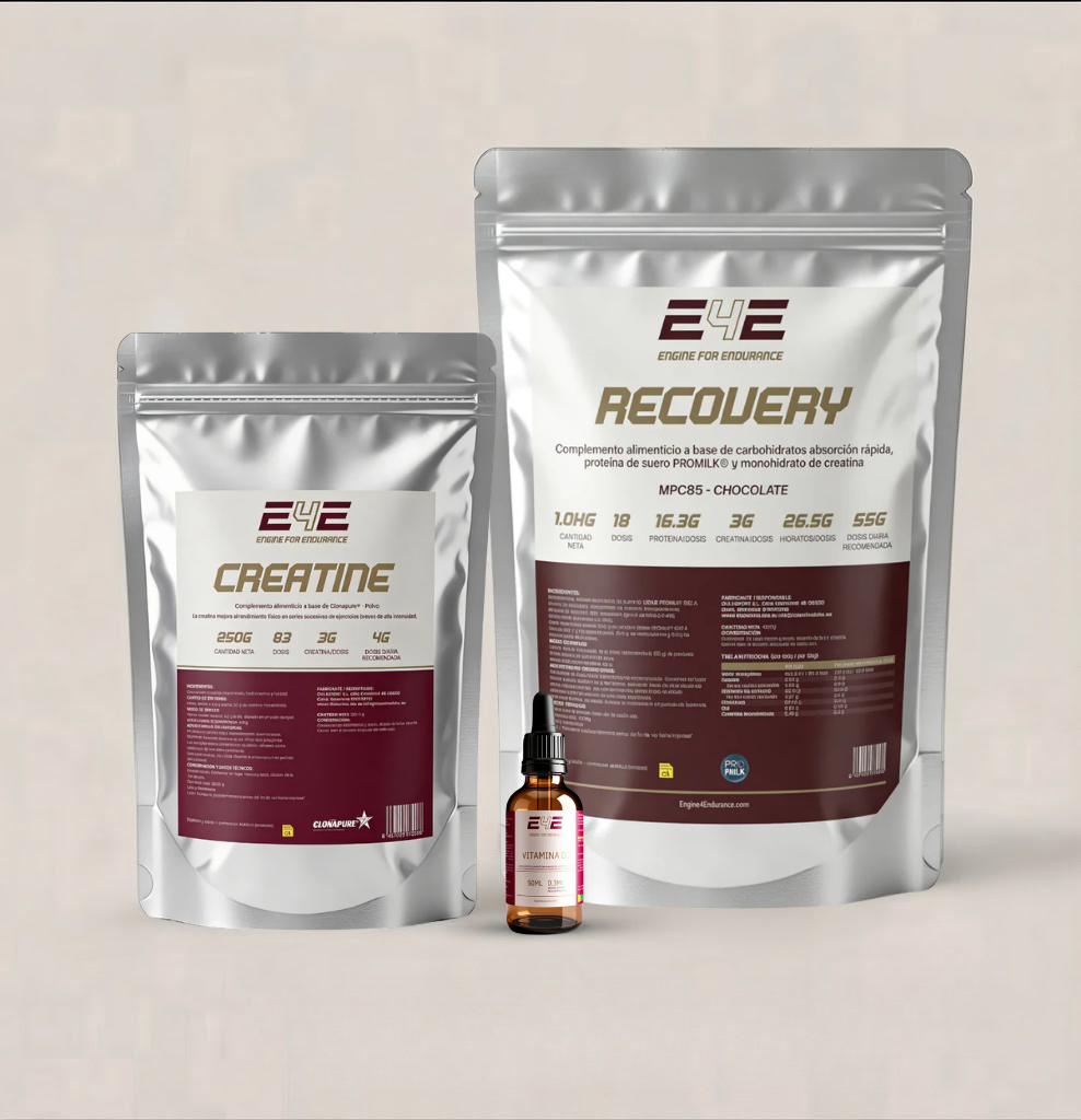 Pack Completo · Recovery + Creatina CLONAPURE® + Vitamina D3
