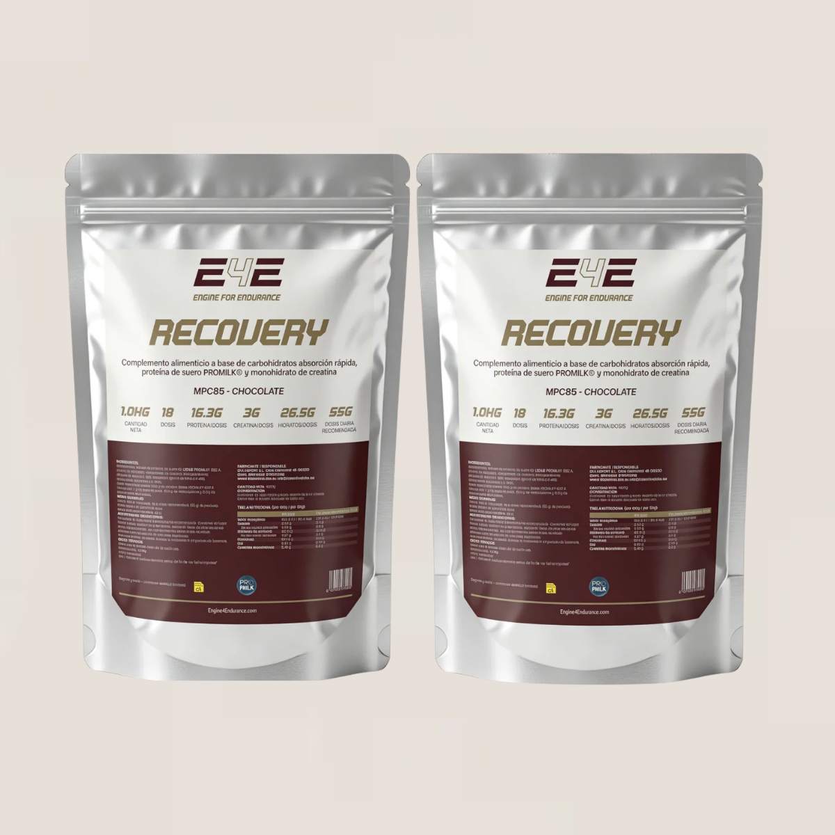 Pack Recovery · 2× Recovery Pro 3 en 1 (2 kg)